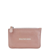 バレンシアガ ロゴ コインケース 637130 ピンク レザー レディース BALENCIAGA 【中古】